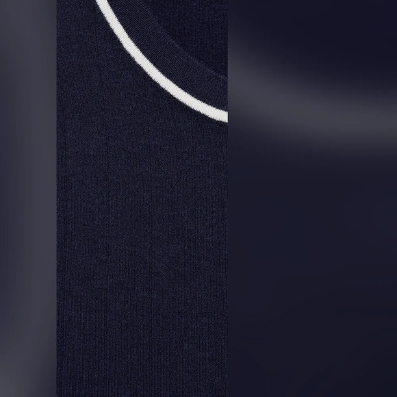 Mango [S] Knitted top with contrasting trim - Picture 7 of 7